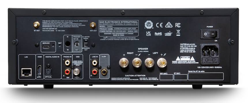 NAD C3030S Anschlüsse